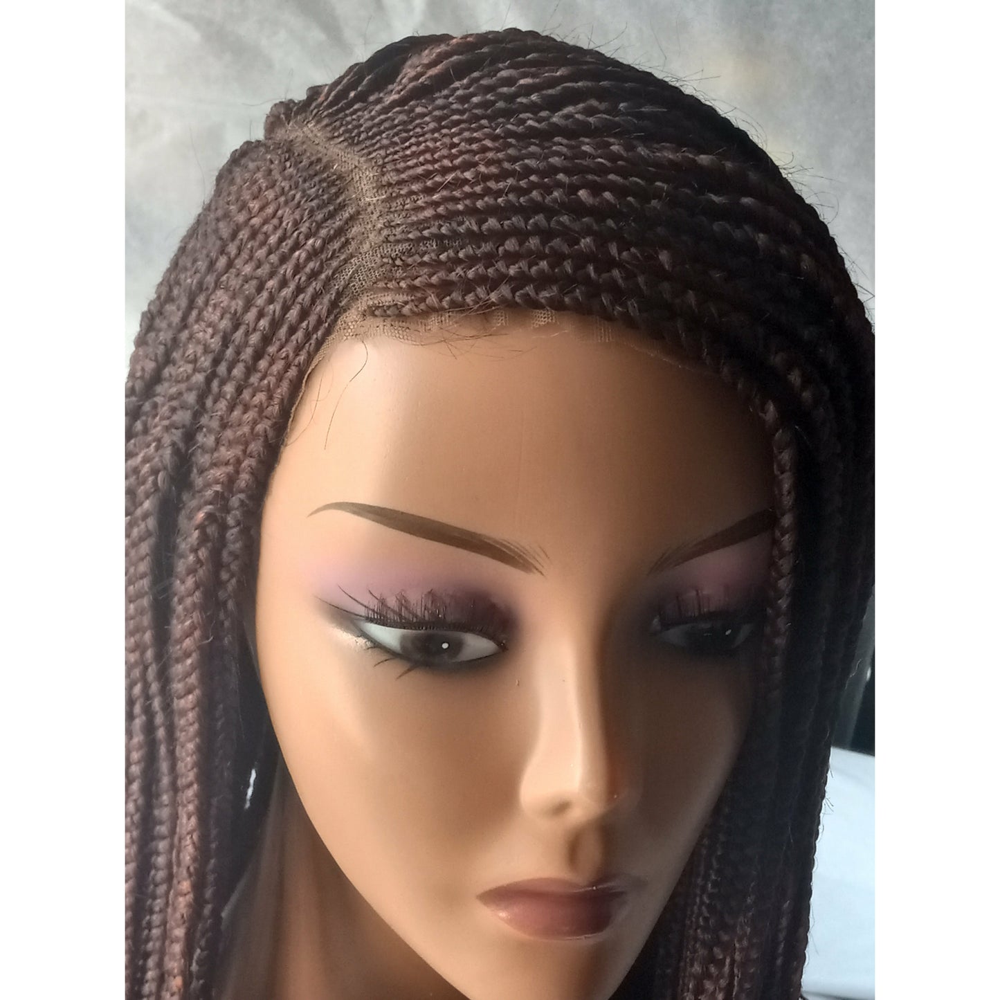 "C" cut Ghana braids