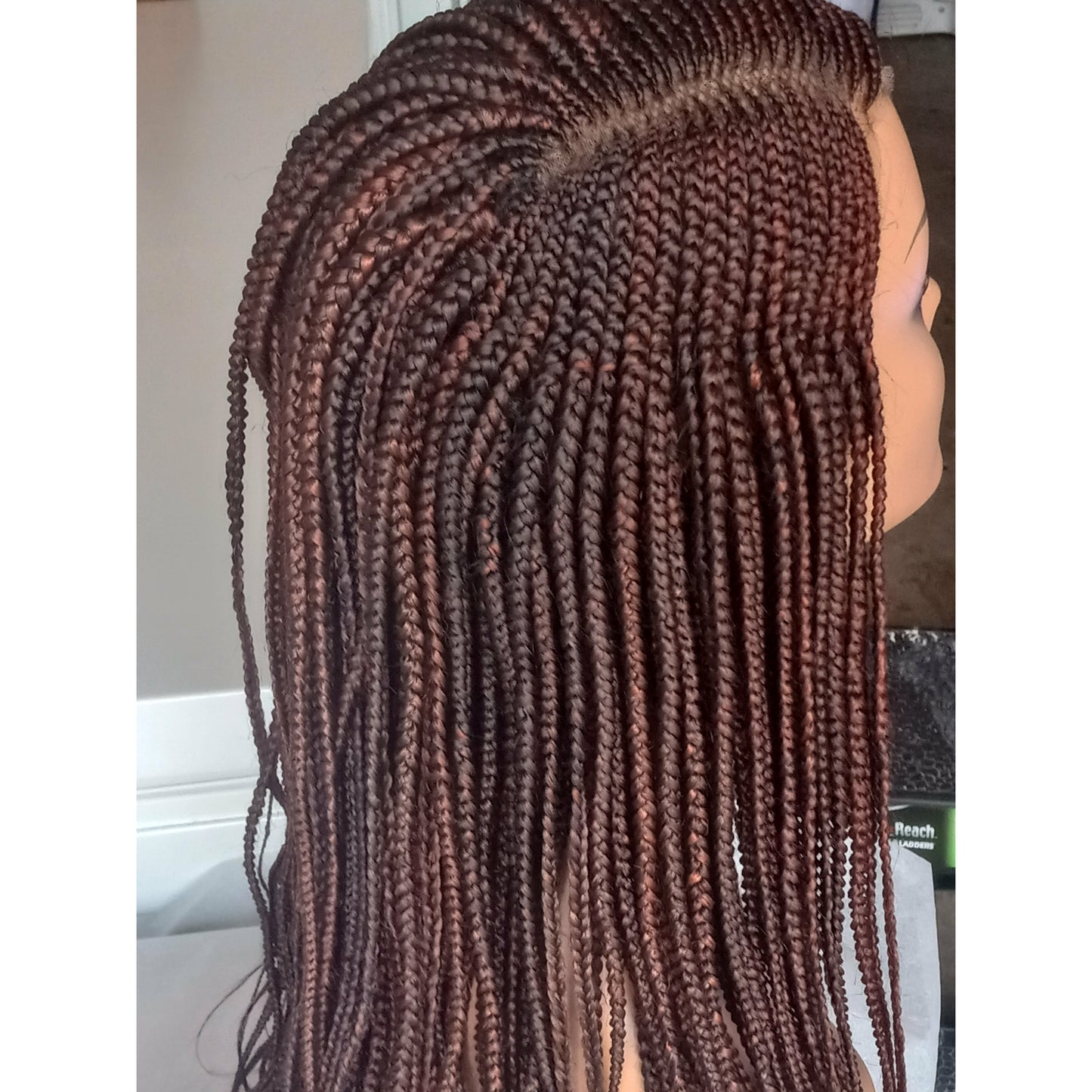 "C" cut Ghana braids